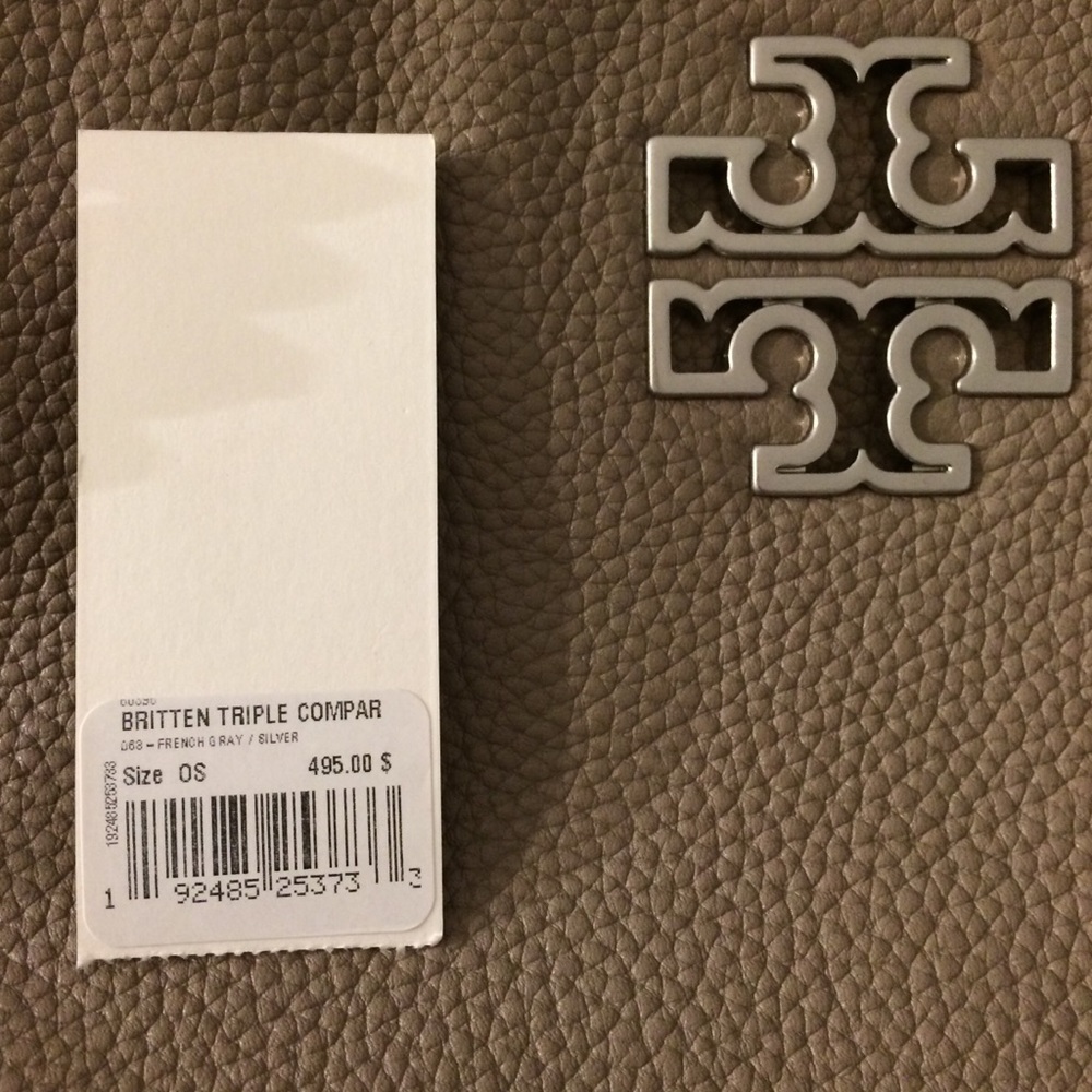 Gray & Silver Tory Burch handbag (NWT) - Picture 4 of 7